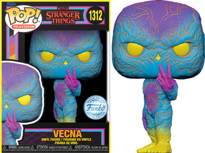 Stranger Things Funko POP! Vecna Black Light Edition 1312