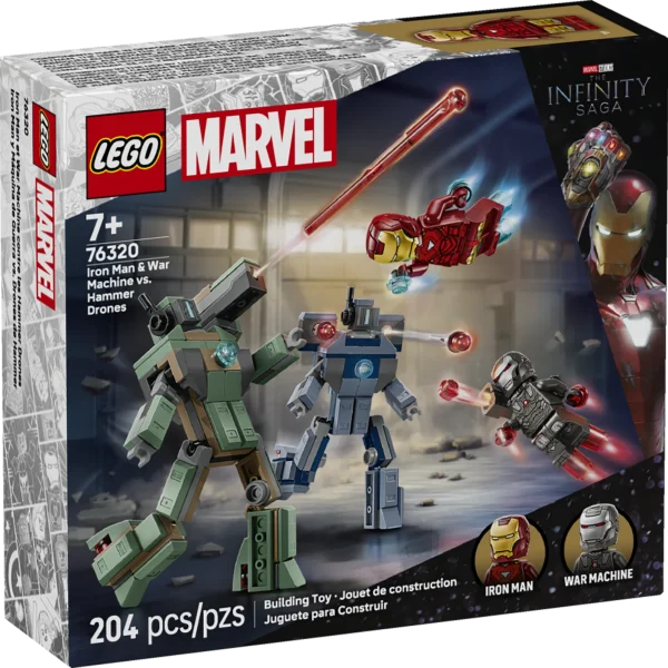 LEGO 76320 Iron Man & War Machine vs Hammer Drones