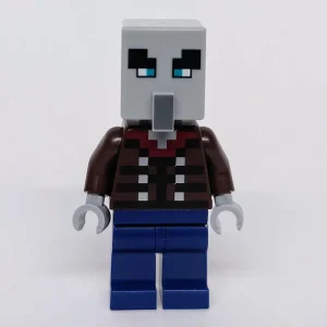 Illager, Vindicator, Dark Blue Legs, Narrow Eyes — LEGO 21267 The Illager Desert Patrol