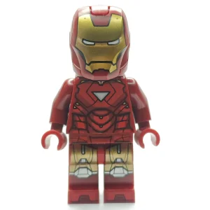 Iron Man Mark 6 Armor, Trans-Light Blue Head — LEGO 76315 Hall of Armor