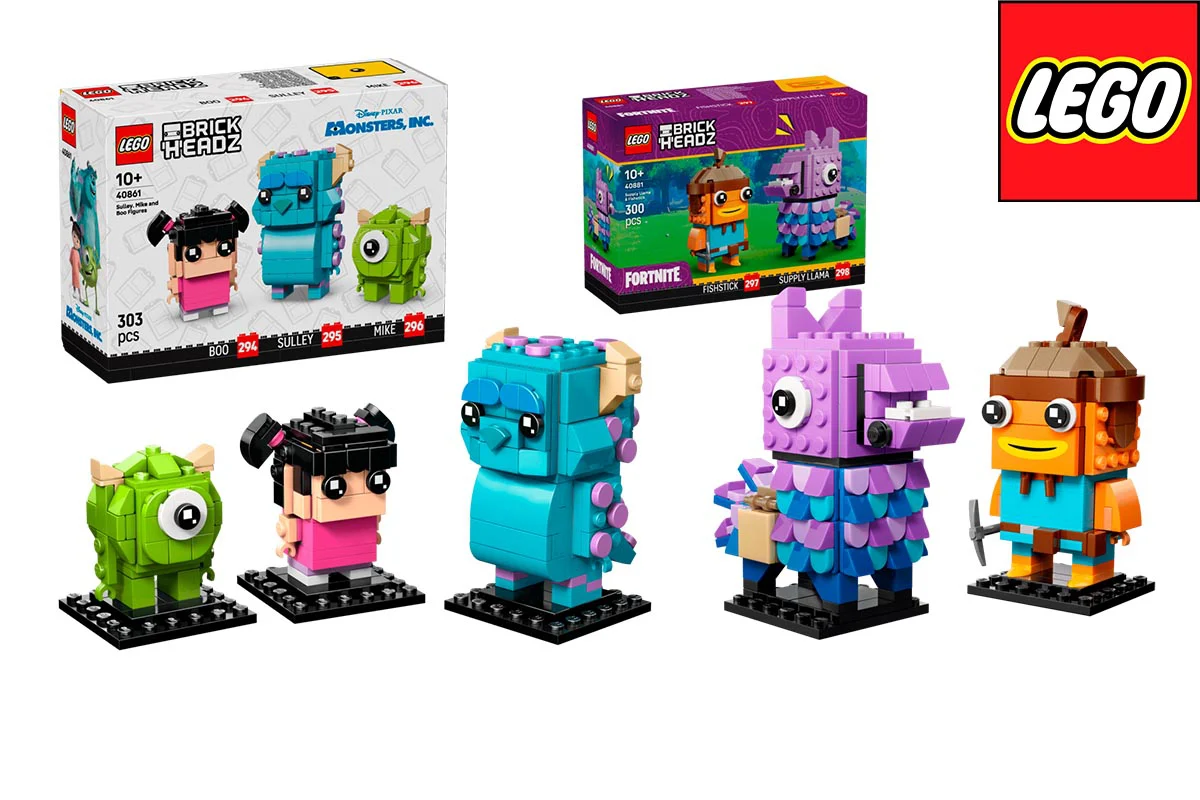 LEGO BrickHeadz розширює всесвіти: «Корпорація монстрів» і Fortnite отримують нові набори