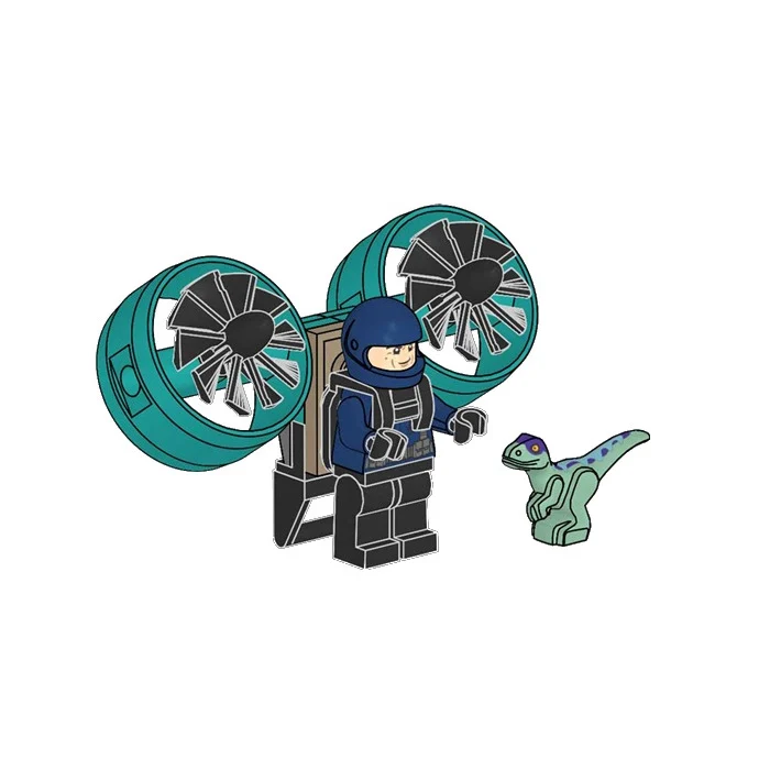 LEGO 122505 Ranger with Helipack and Baby Raptor - Зображення 2