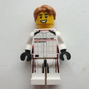 Race Driver, White Race Suit with 'Porsche' — LEGO 76916 Porsche 963