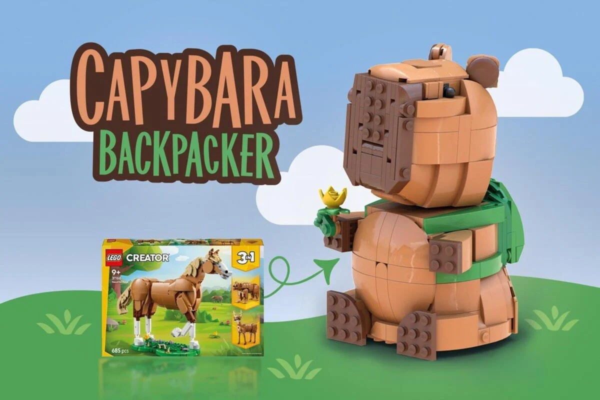 Капібара з рюкзаком: чарівна альтернативна збірка з набору LEGO Creator 3-в-1