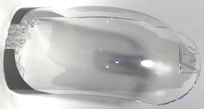 Windscreen 16 x 8 x 6 Curved with 3 Pin Holes