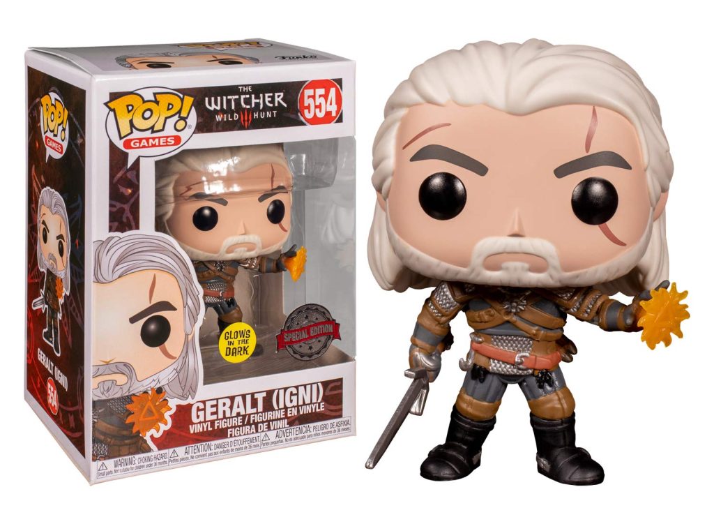 Funko Pop! Games: The Witcher 3 Wild Hunt Geralt (Igni) # 554 Exclusive