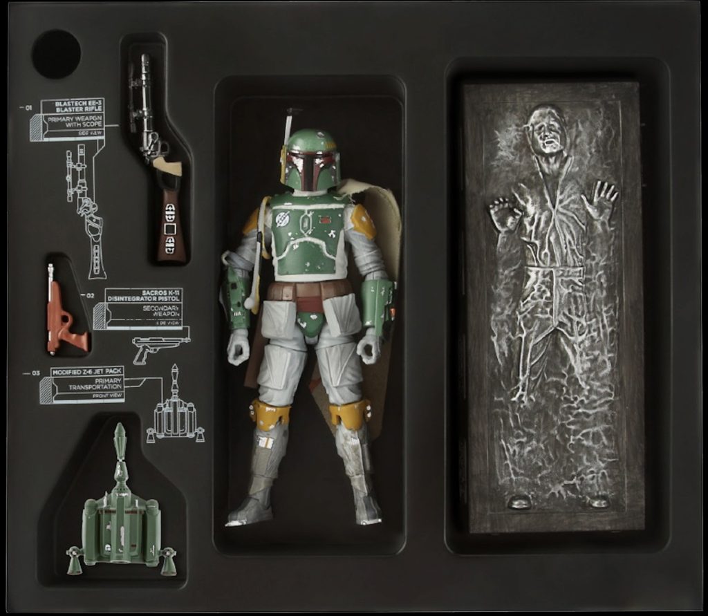 Boba Fett з Han Solo у карбоніті (Black Series, SDCC 2013)