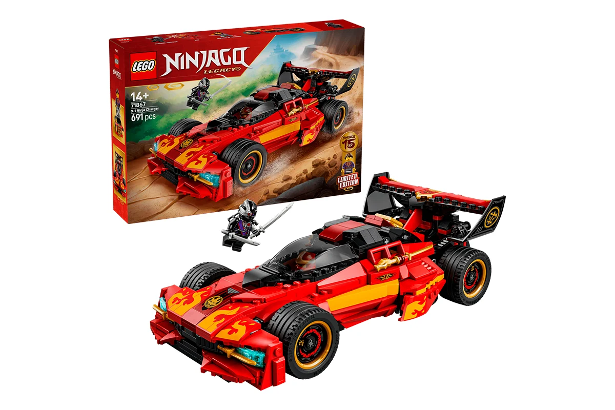 LEGO NINJAGO X-1 Ninja Charger 71867: новий ювілейний набір до 15-річчя LEGO NINJAGO з трьома мініфігурками
