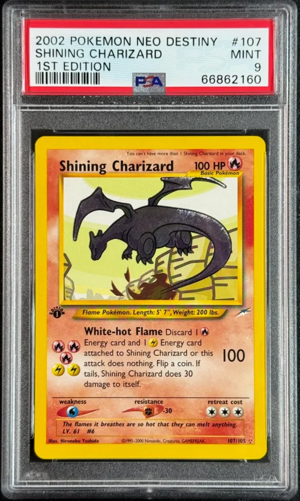 Pokémon TCG Shining Charizard (Pokemon Neo Destiny, 1st Edition, 2002)