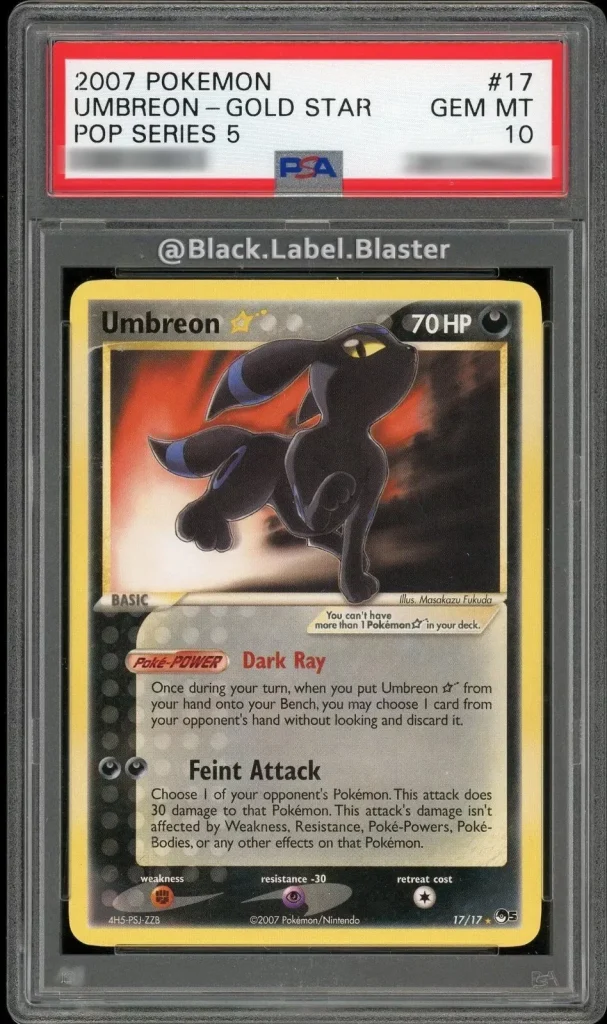 Pokémon TCG Pokémon Umbreon Gold Star (POP Series 5, 2007)