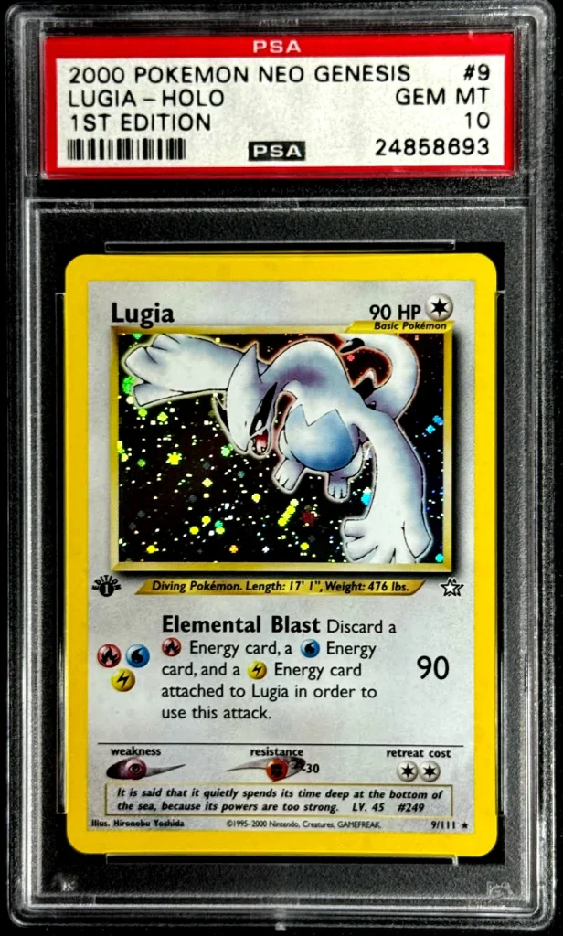Pokémon TCG Lugia (Pokémon Neo Genesis, 1st Edition, 2000)