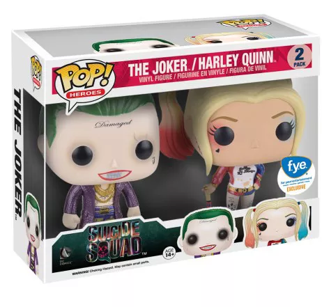 Funko Pop! Suicide Squad FYE Exclusive 2pk Joker and Harley Quinn