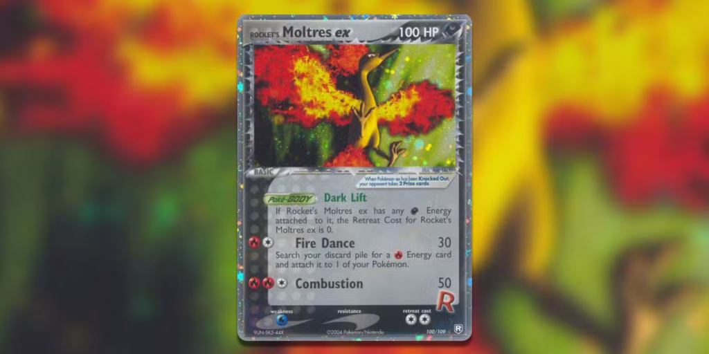 Картка Pokémon TCG Rocket’s Moltres ex — Team Rocket Returns
