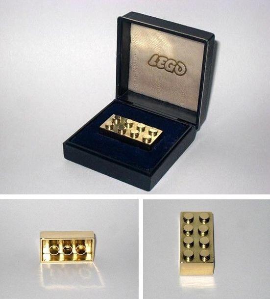 14k Gold 2x4 Brick