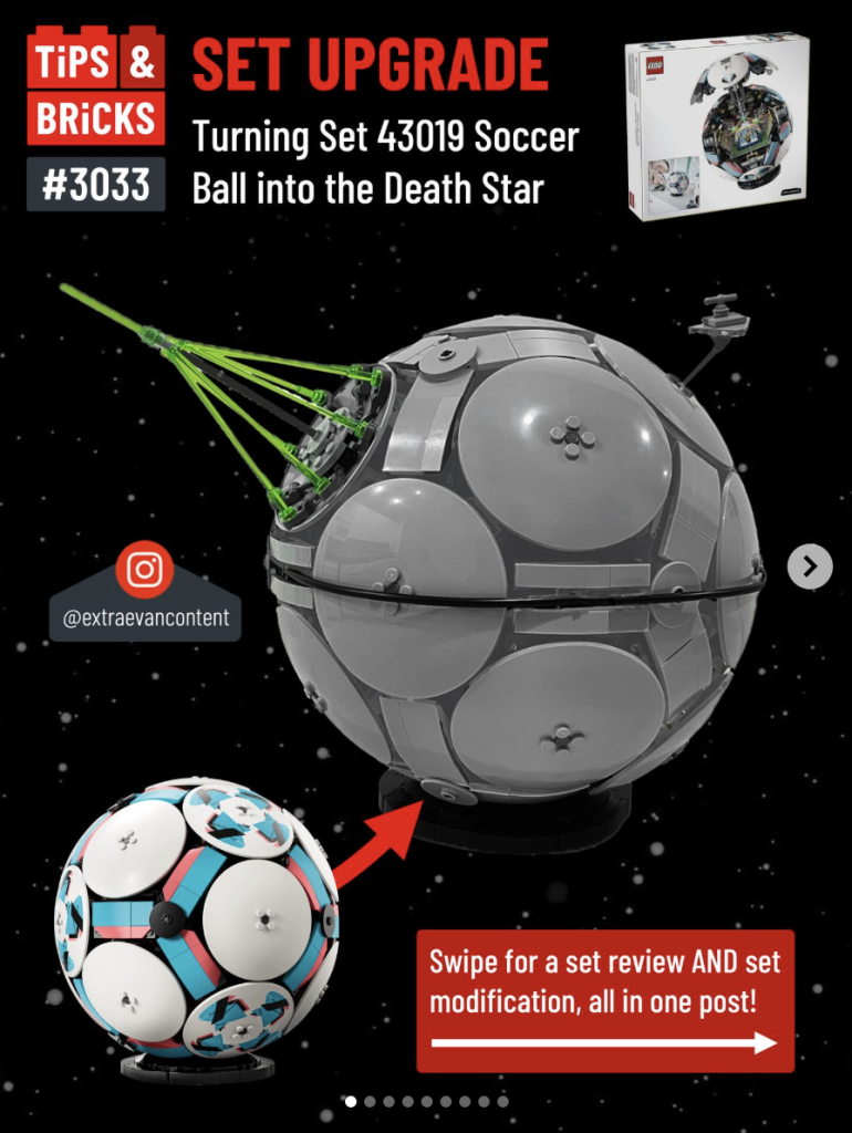 LEGO Editions 43019 Soccer Ball into star death