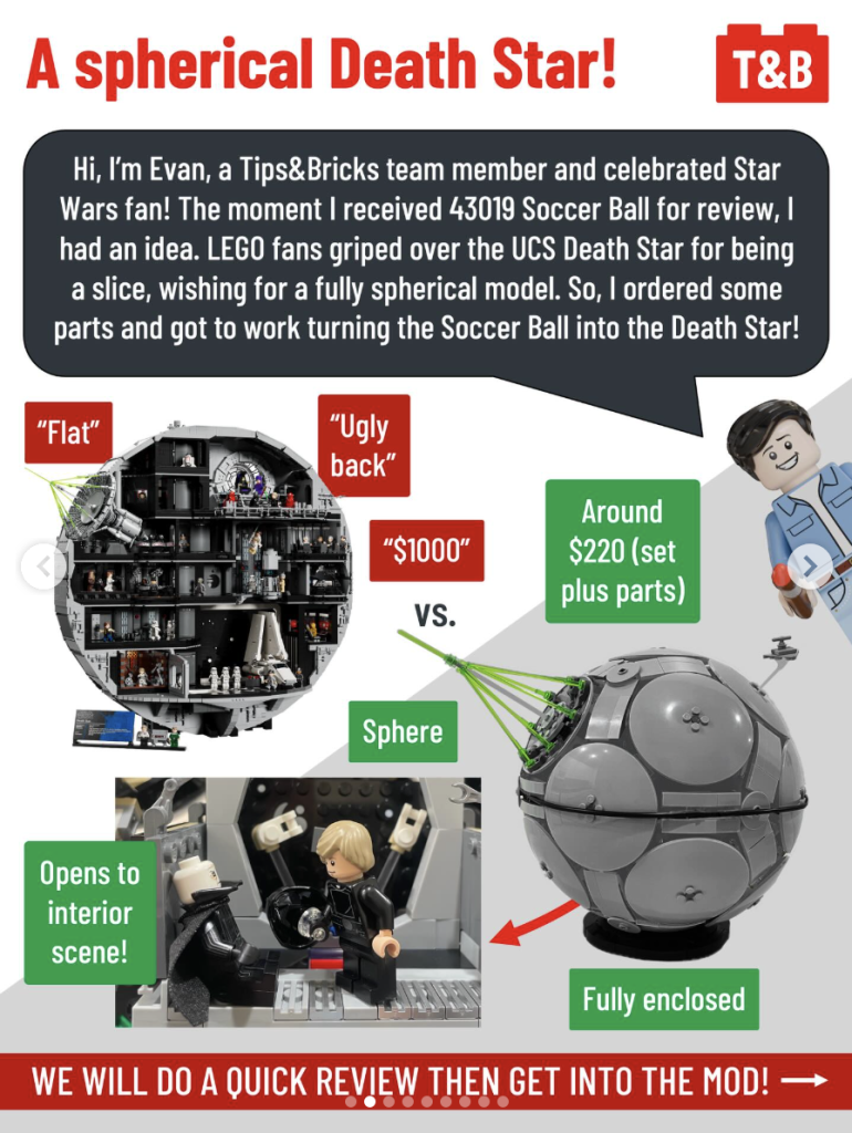 LEGO Editions 43019 Soccer Ball into star death (2)