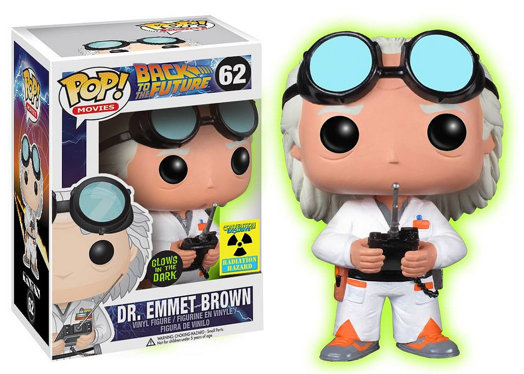 Funko Pop Movies Back to the Future Dr. Emmett Brown (Glow in the Dark) #62