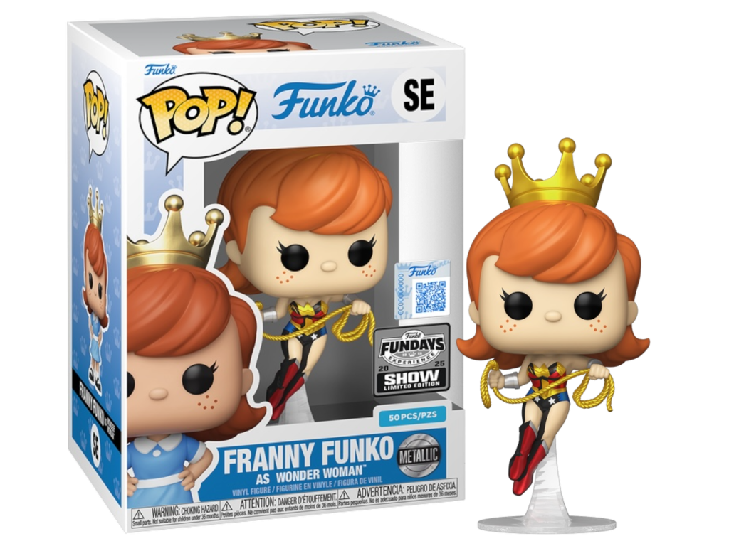 Funko Pop Franny Funko as Wonder Woman Metallic Fundays Show 2025