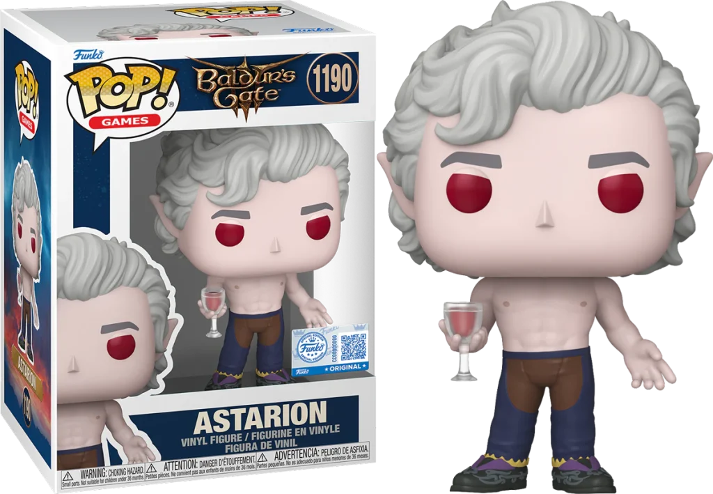 Funko Pop Baldur’s Gate Astarion (Shirtless) #1190
