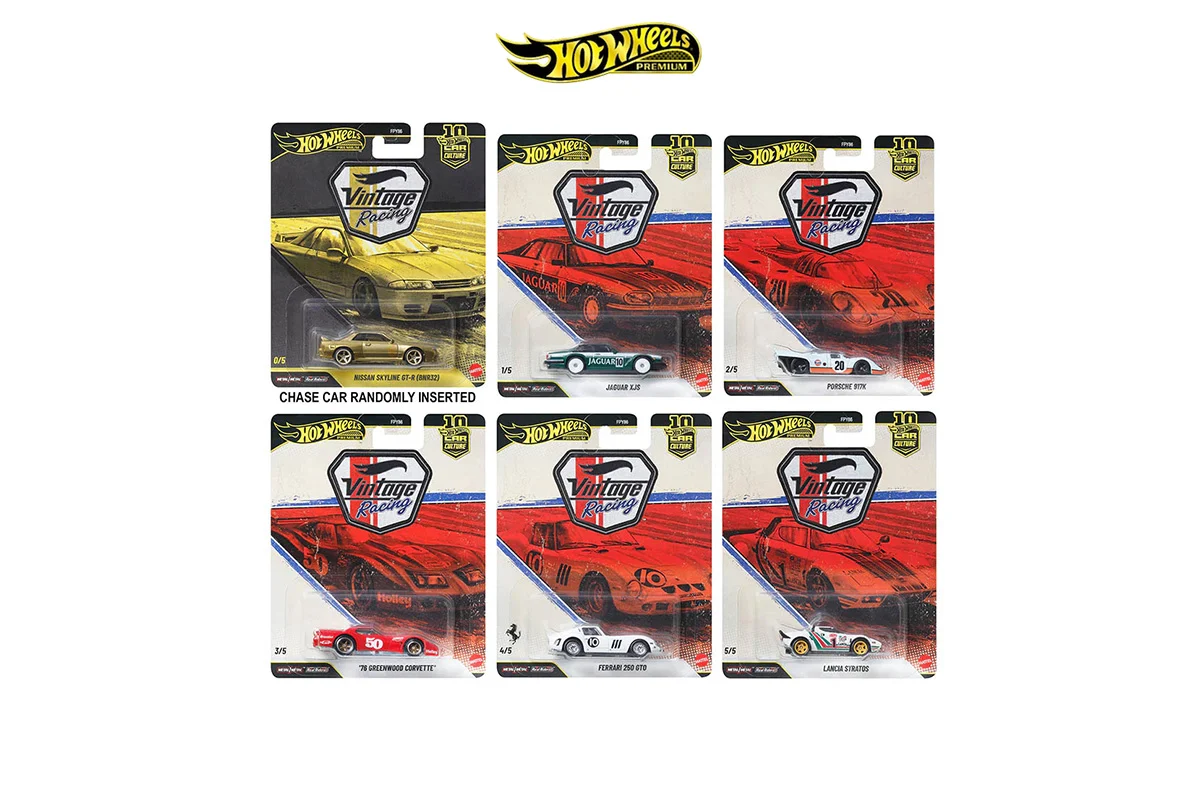 Hot Wheels Premium Vintage Racing 2026 року: новий рівень колекційних Hot Wheels для фанатів автоспорту