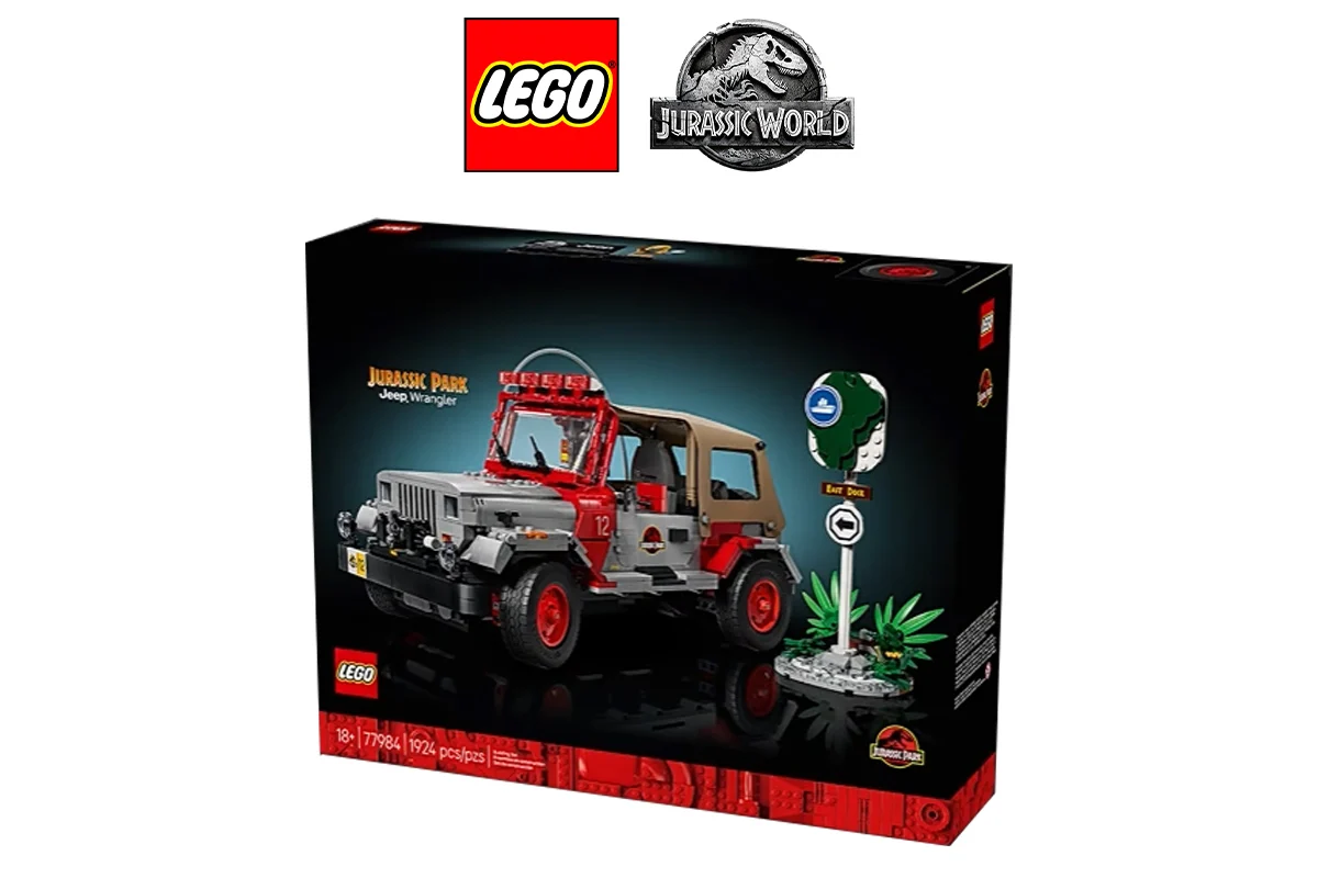 LEGO представила масштабний набір Jurassic World 77984 Jurassic Park Jeep Wrangler