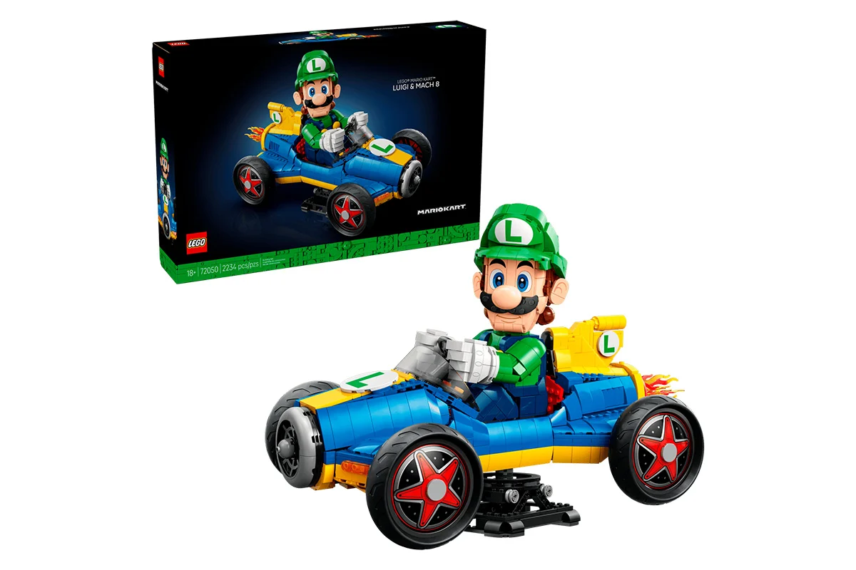 LEGO представила новий набір LEGO Super Mario 72050 Mario Kart – Luigi & Mach 8