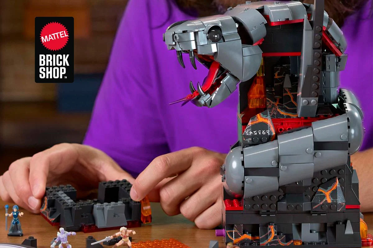 Mattel Brick Shop готує новий набір Snake Mountain Lair: тизер розкриває всесвіт Хі-Мена із 12 фігурками