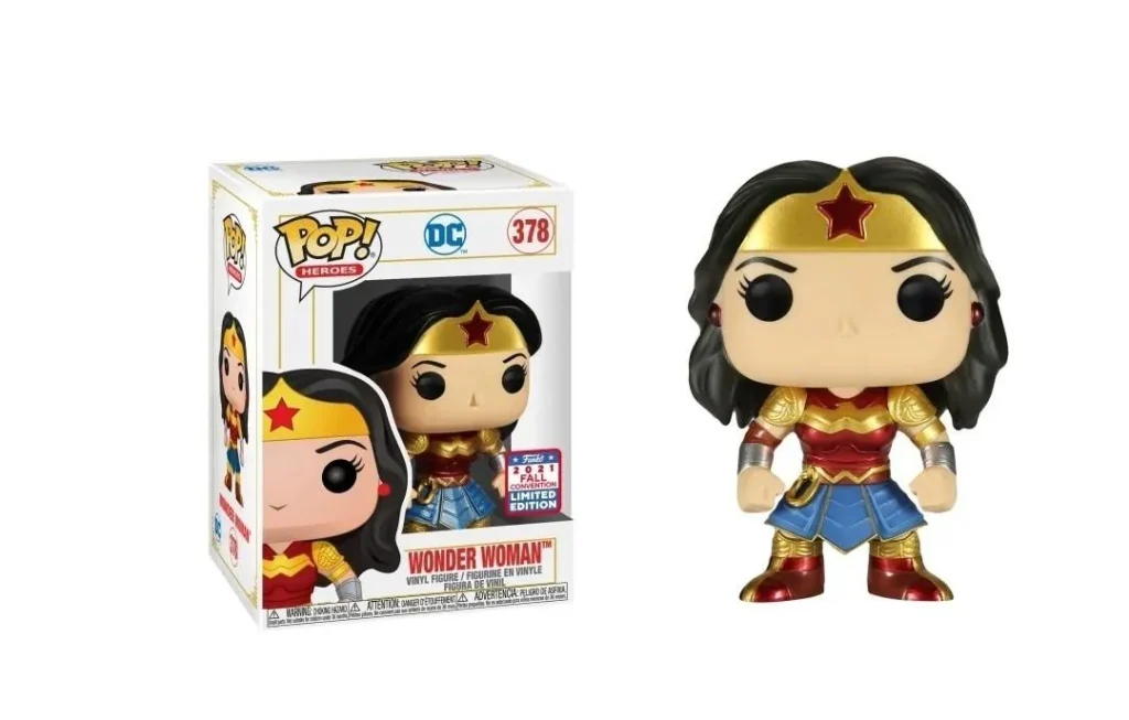 Funko Pop Heroes DC Wonder Woman #378 Asia Fall Convention 2021 Metallic