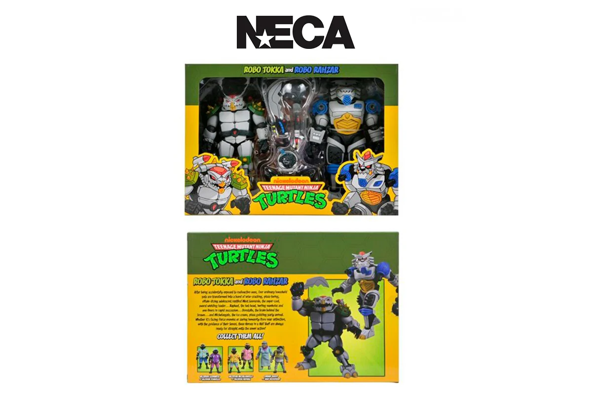 NECA анонсувала фігурки Robo Tokka та Rahzar за мотивами мультсеріалу «Підлітки-мутанти Черепашки-ніндзя» 1987 року