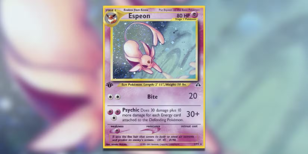 Pokémon TCG Espeon (Holo Rare)