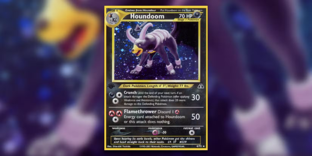 Pokémon TCG Houndoom (Holo Rare)