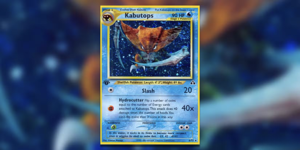 Pokémon TCG Kabutops (Holo Rare)