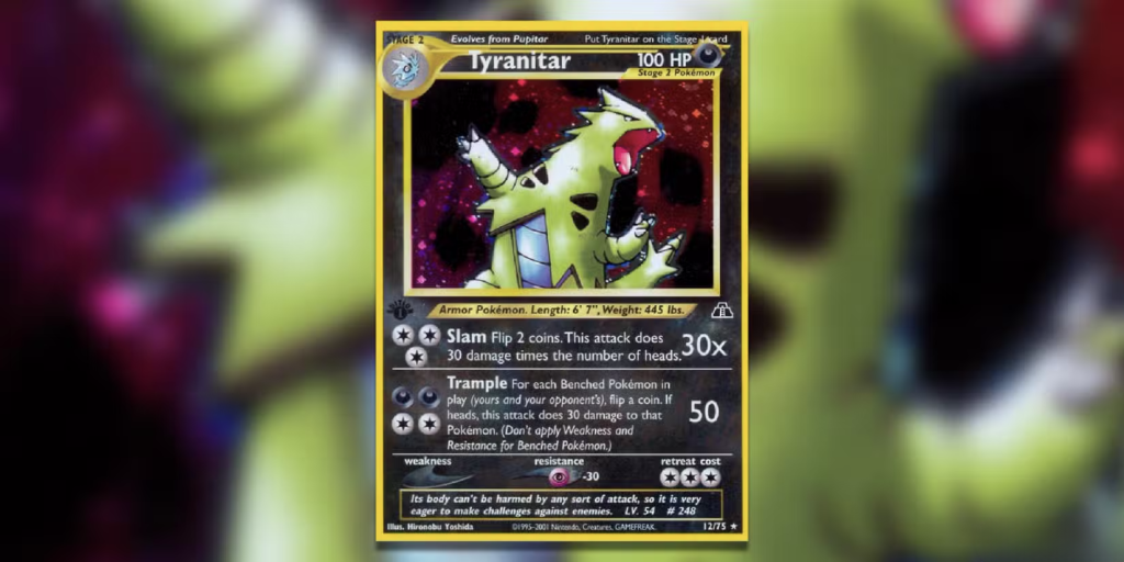 Pokémon TCG Tyranitar (Holo Rare)