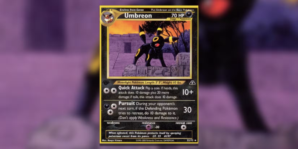 Pokémon TCG Umbreon (Non-Holo Rare)