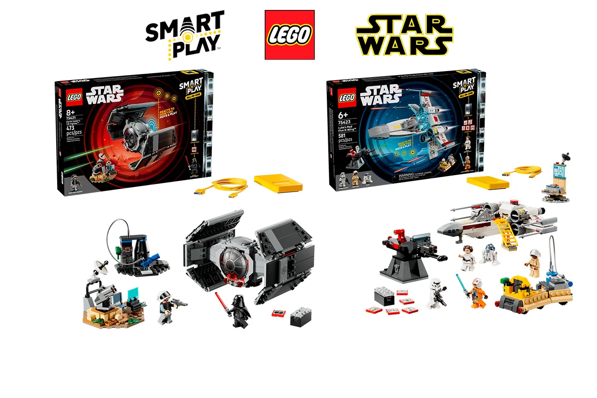 LEGO Star Wars SMART Play: перші враження від наборів 75421 Darth Vader’s TIE Fighter та 75423 Luke’s Red Five X-wing