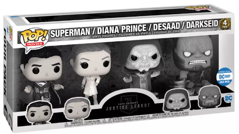 Funko Pop Heroes Superman / Diana Prince / DeSaad / Darkseid
