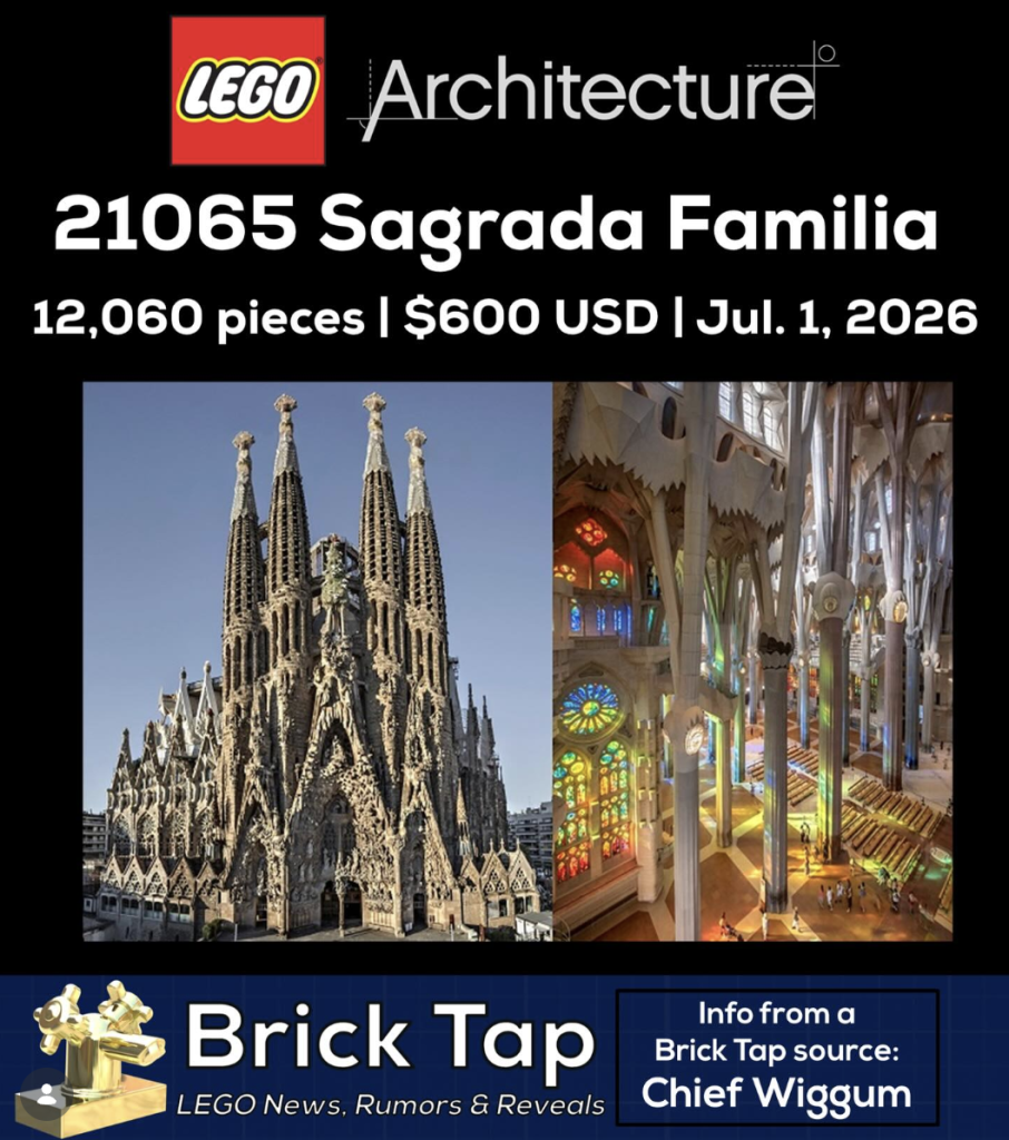 чутки LEGO 21065 Sagrada Familia