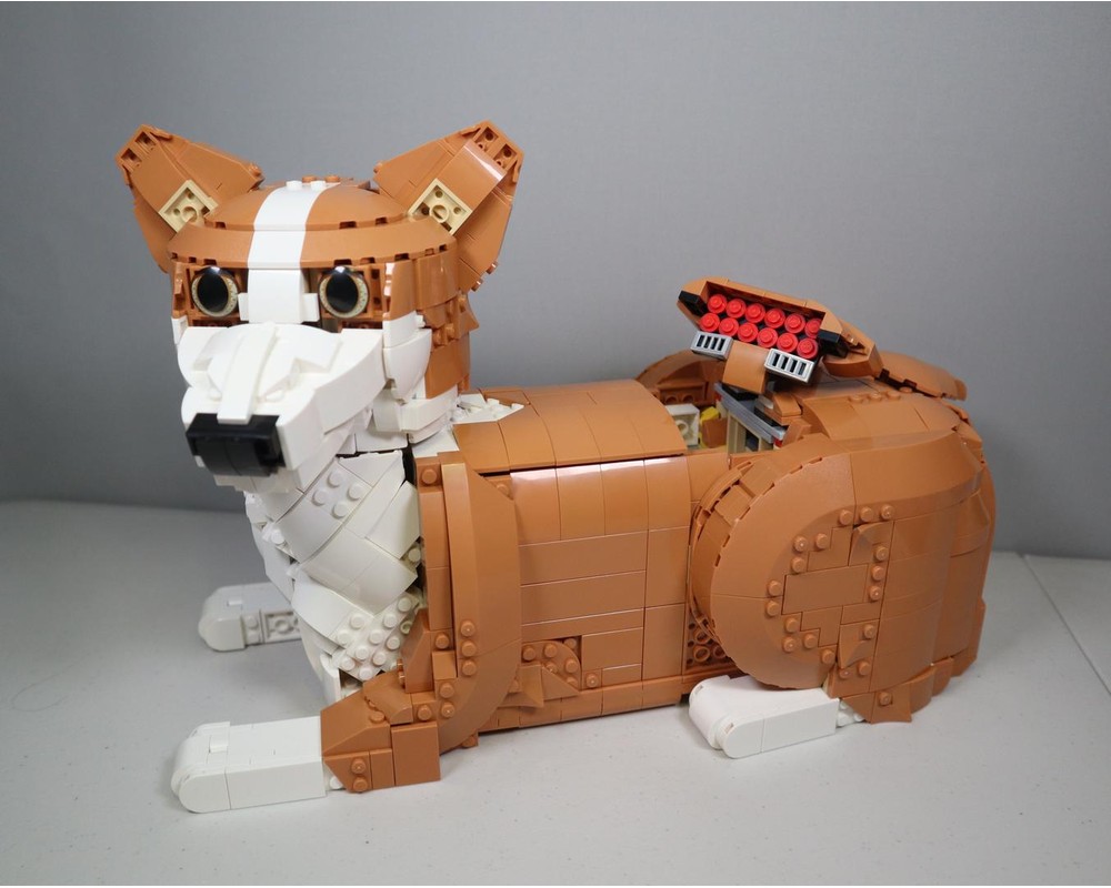 Коргі з набору LEGO Ideas 21376 Orange Cat