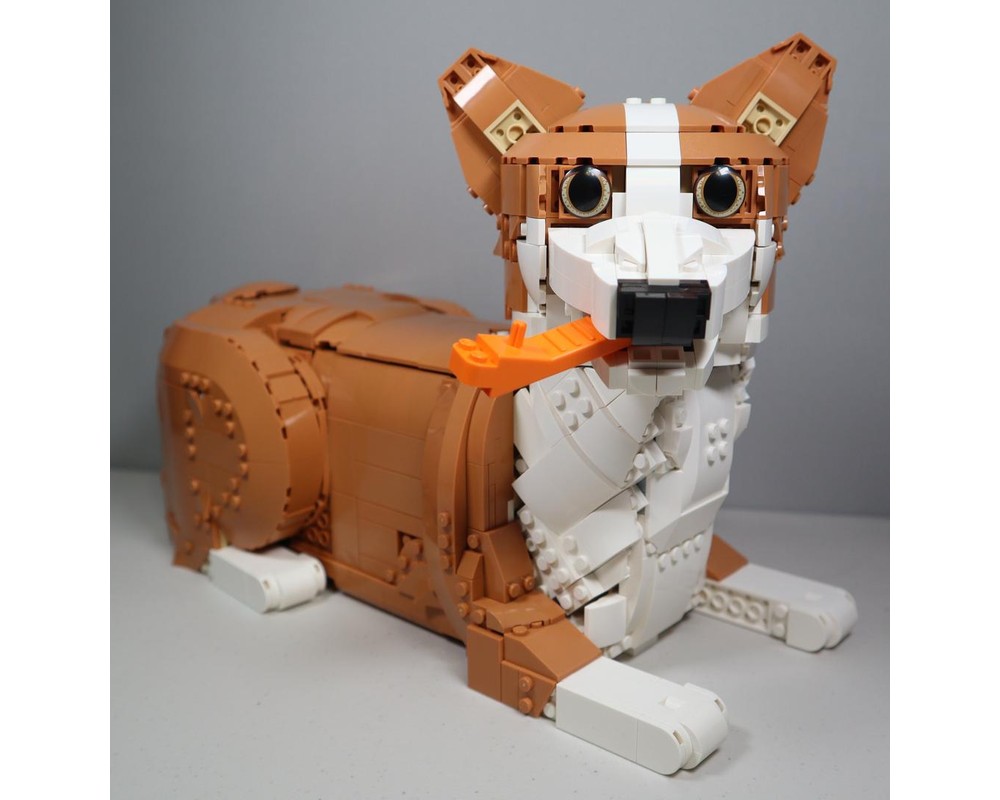 Коргі з набору LEGO Ideas 21376 Orange Cat
