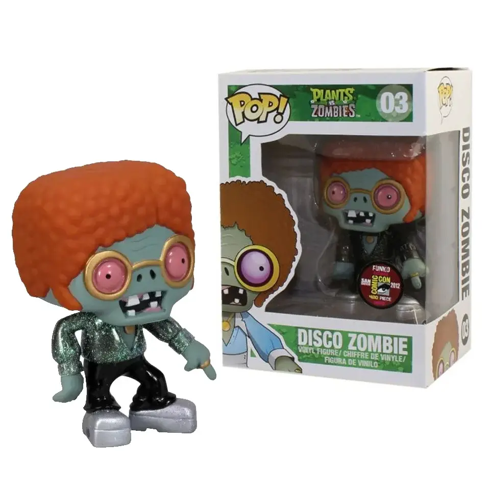 Funko Pop Plants Vs Zombies Disco Zombie #03 Metallic SDСС 2012 480 PCS