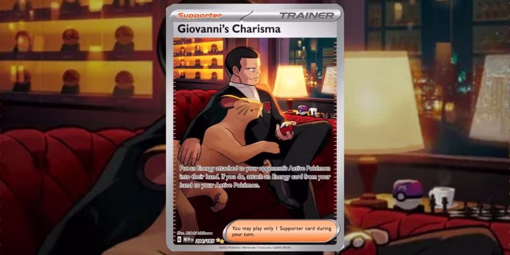 Pokémon TCG Giovanni’s Charisma 204/165