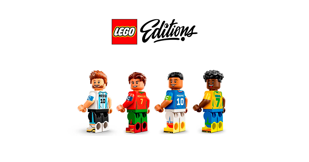 LEGO Editions Football: нова серія наборів із Мессі, Роналду та зірками світового футболу