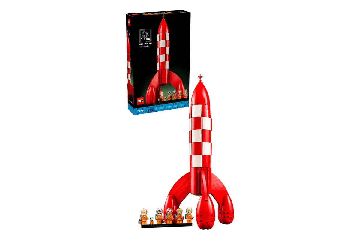 Огляд на набір LEGO Ideas 21367 Tintin Moon Rocket — ідеальне поєднання класики коміксів і сучасного дизайну