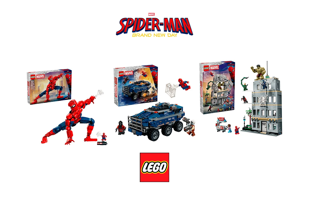 Нові набори LEGO Marvel присвячених майбутньому фільму «Людина-павук: Абсолютно новий день» — три нові набори та хвиля лиходіїв уже на підході