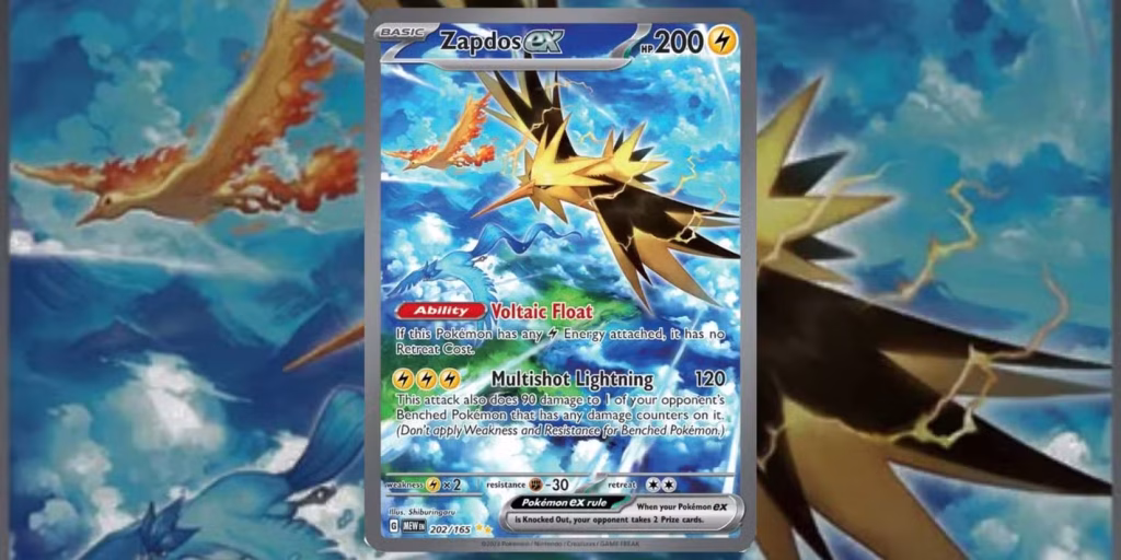 Pokémon TCG Zapdos ex 202/165