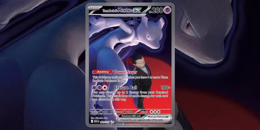 Pokémon TCG Team Rocket’s Mewtwo ex