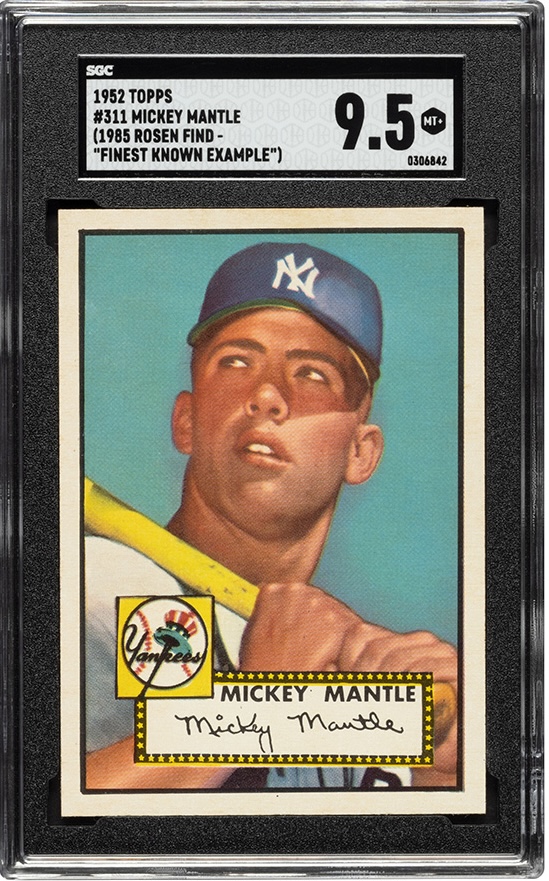 Колекційна картка 1952 Topps Mickey Mantle