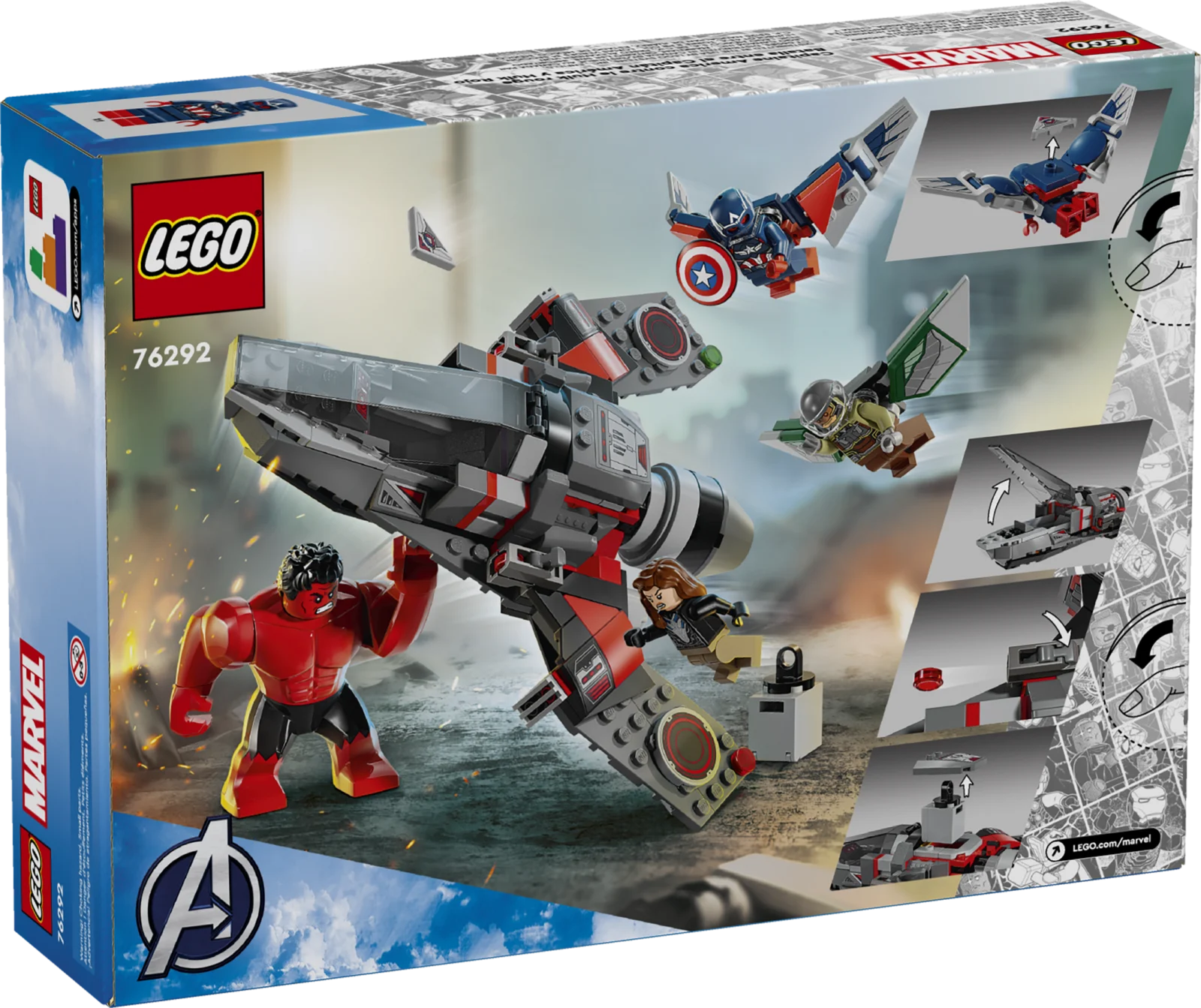 LEGO Marvel 76292 Капітан Америка проти Червоного Халка - Зображення 2