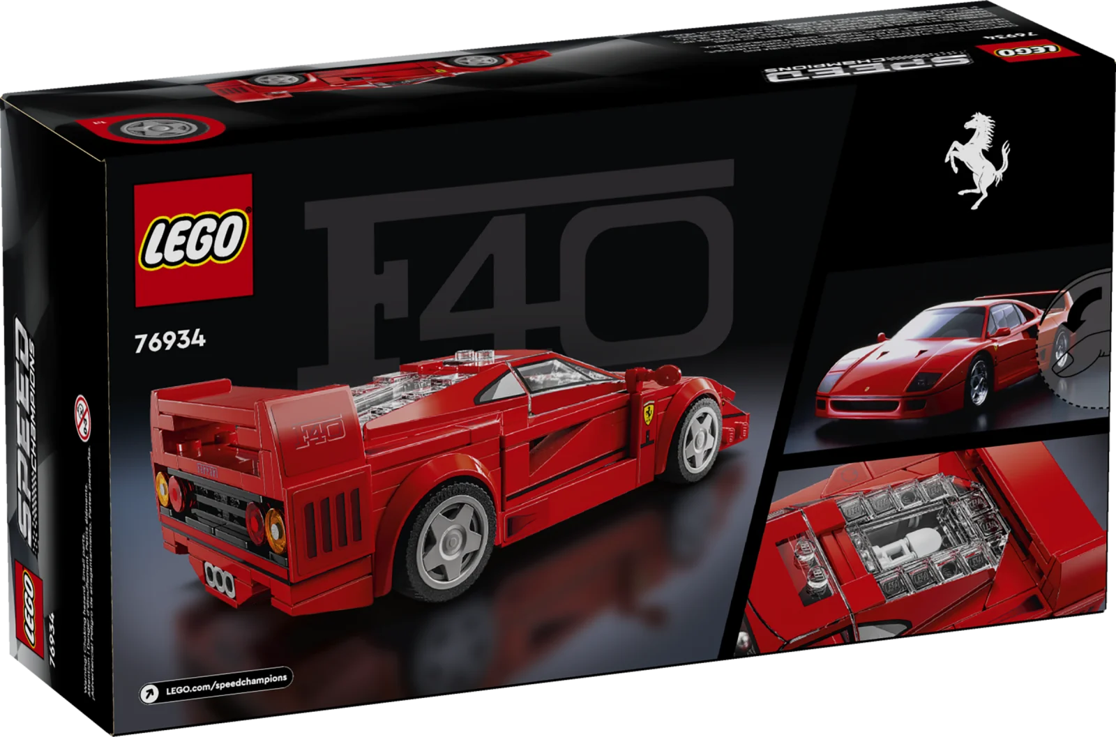 LEGO Speed Champions 76934 Суперкар Ferrari F40 - Зображення 2