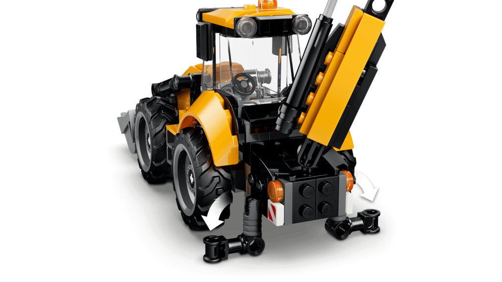LEGO City 60480 Yellow Backhoe Loader
